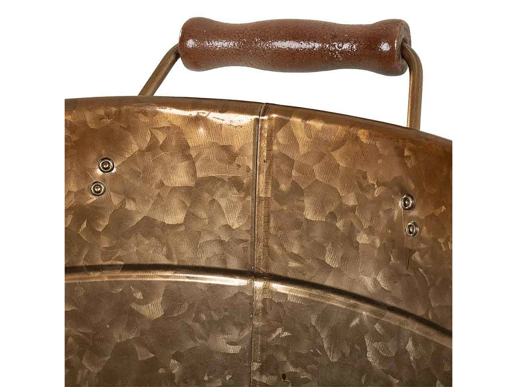 Goldene Eiswürfelschale aus Metall, D33/38x28/30h cm