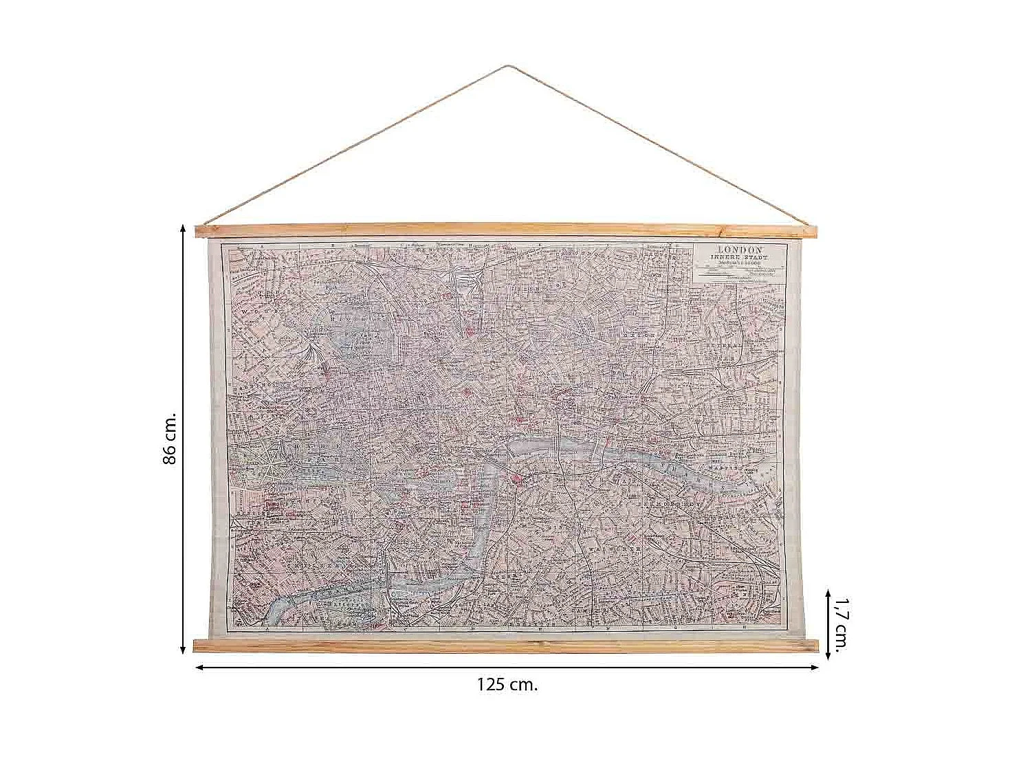 Toile parchemin en tissu imprimé