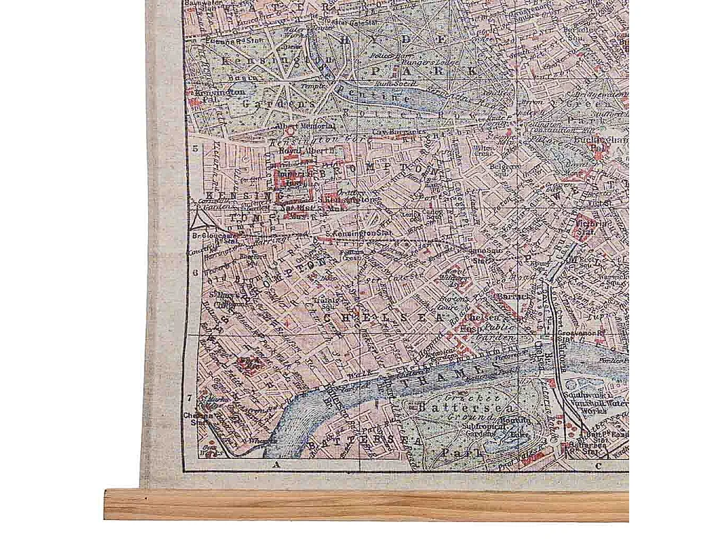 Toile parchemin en tissu imprimé