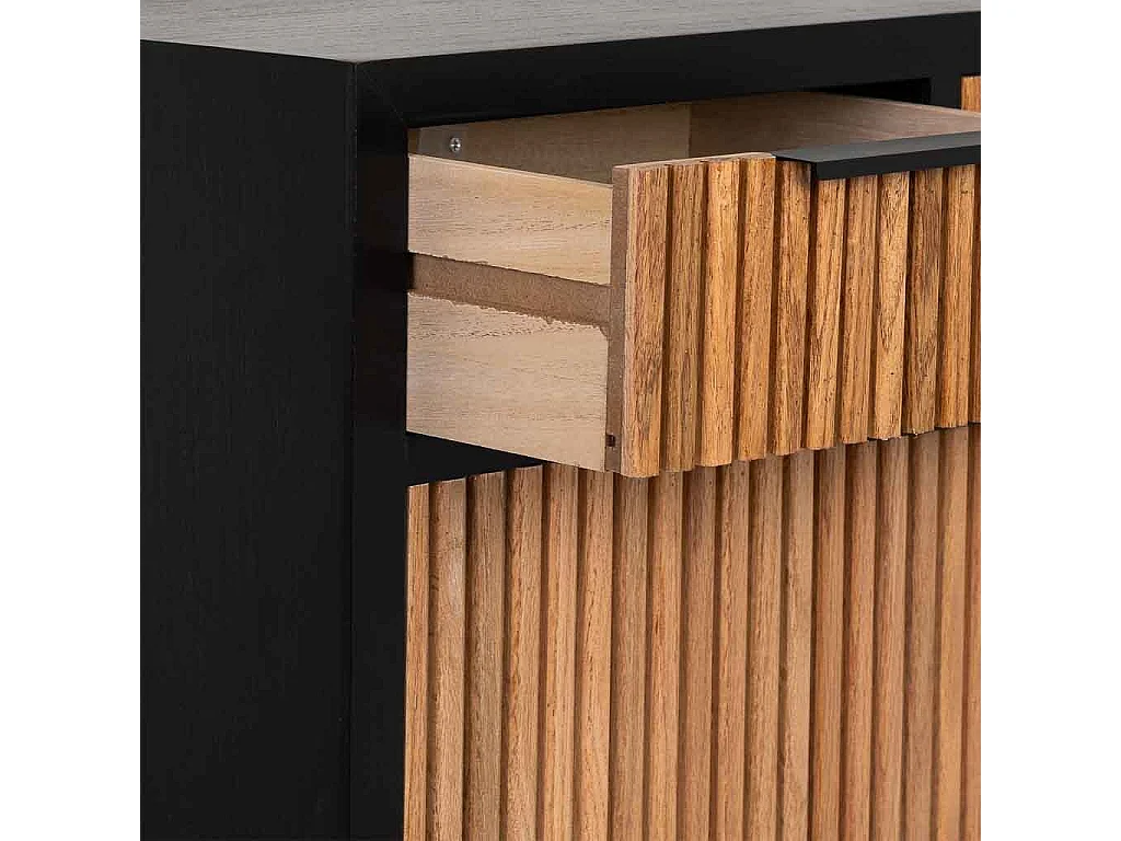 Sapateira com 2 gavetas e 2 portas, madeira e metal, 70x32x120h cm