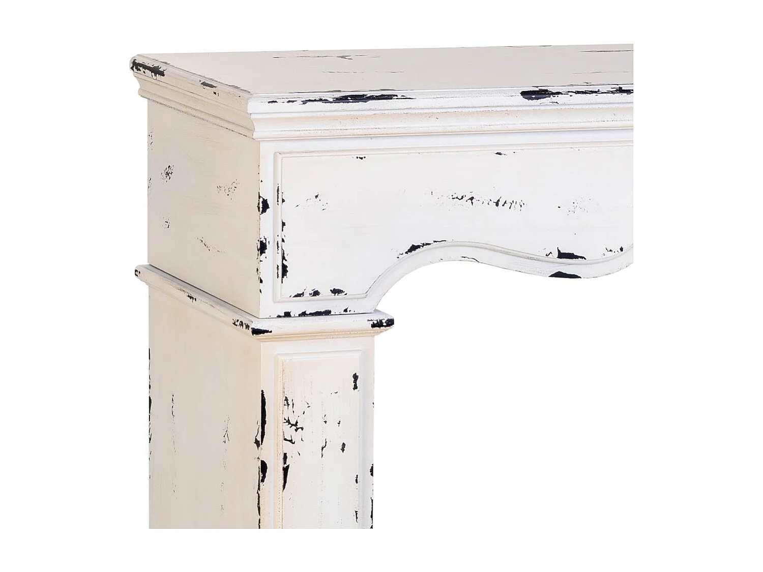 Moldura de lareira em madeira 100x40x100h cm