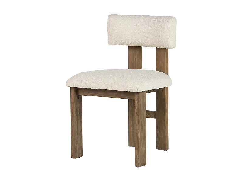 Chaise en métal et cuir marron 51x65x82h cm