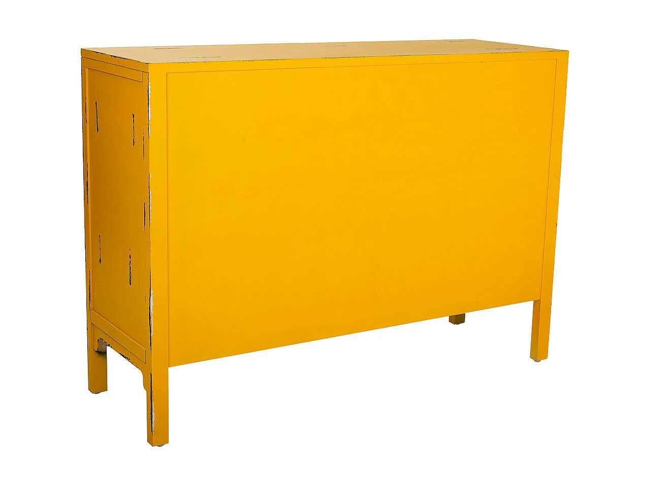 Buffet en bois jaune 120x40x86,5