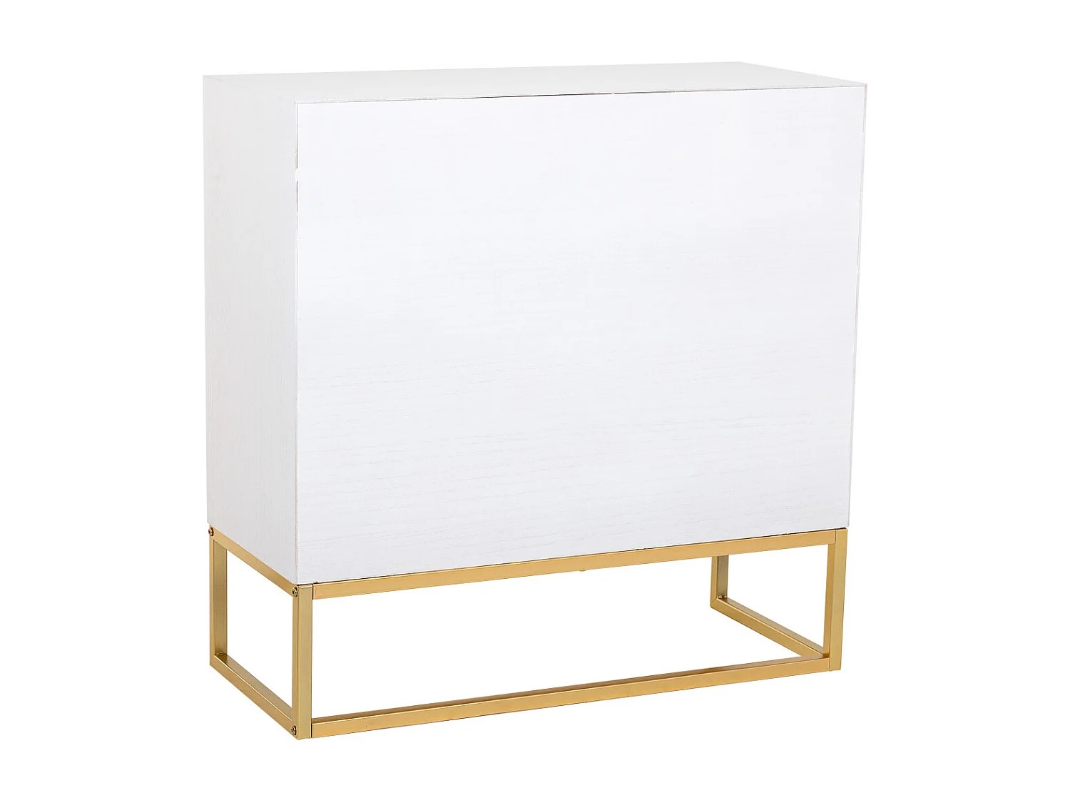 Aparador com 1 porta e 3 gavetas em madeira e metal 80x34x80h cm