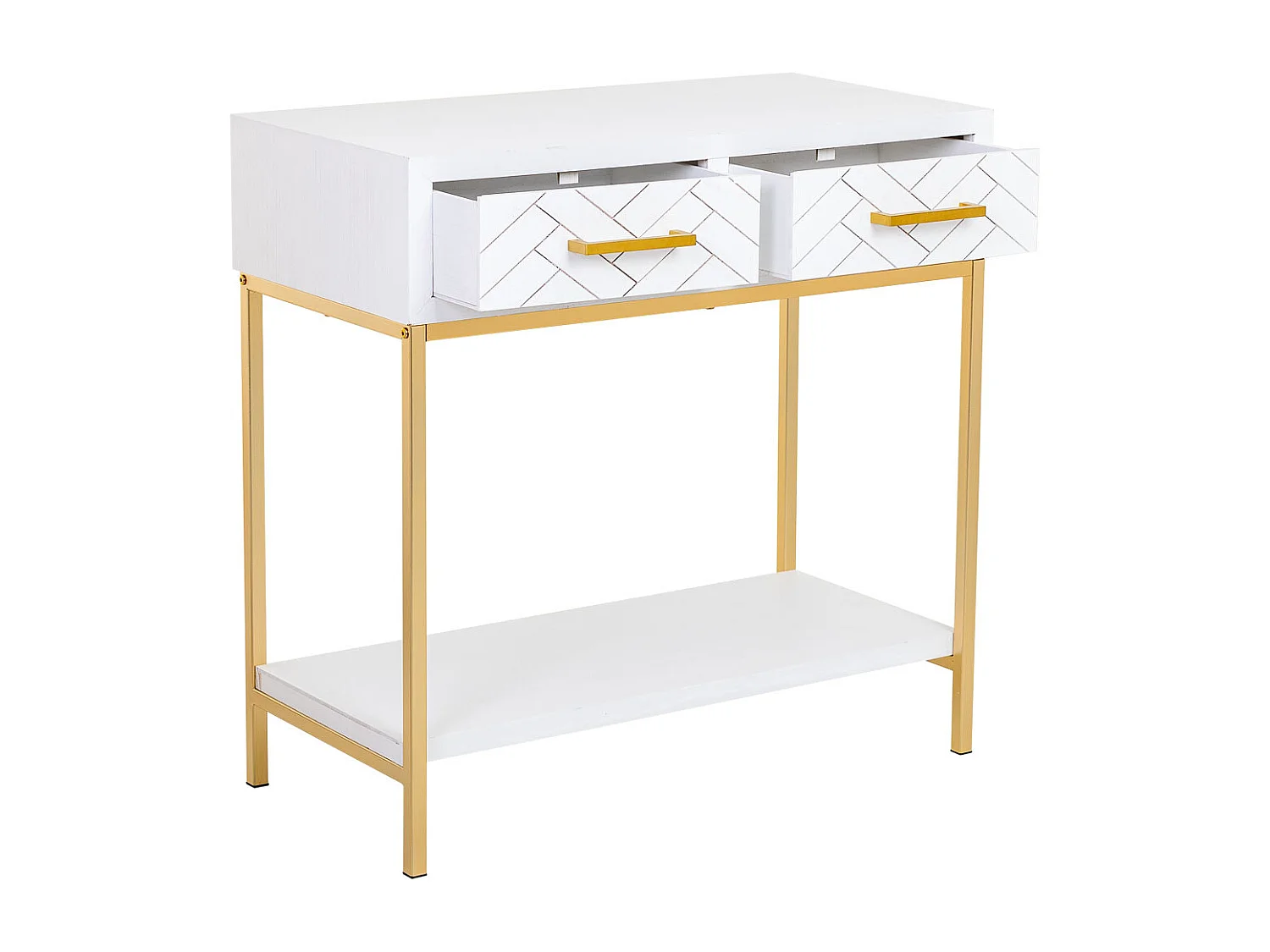 Vitrine 3 portes et 3 tiroirs, bois, 100x40x135h cm