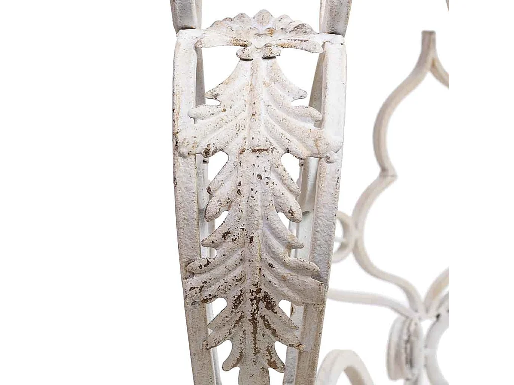 Flurkommode aus Holz und Metall im antiken Finish, 114x43x80h cm