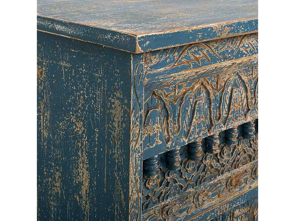 Meuble d'entrée en bois fabriquée à la main 160x40x90h cm