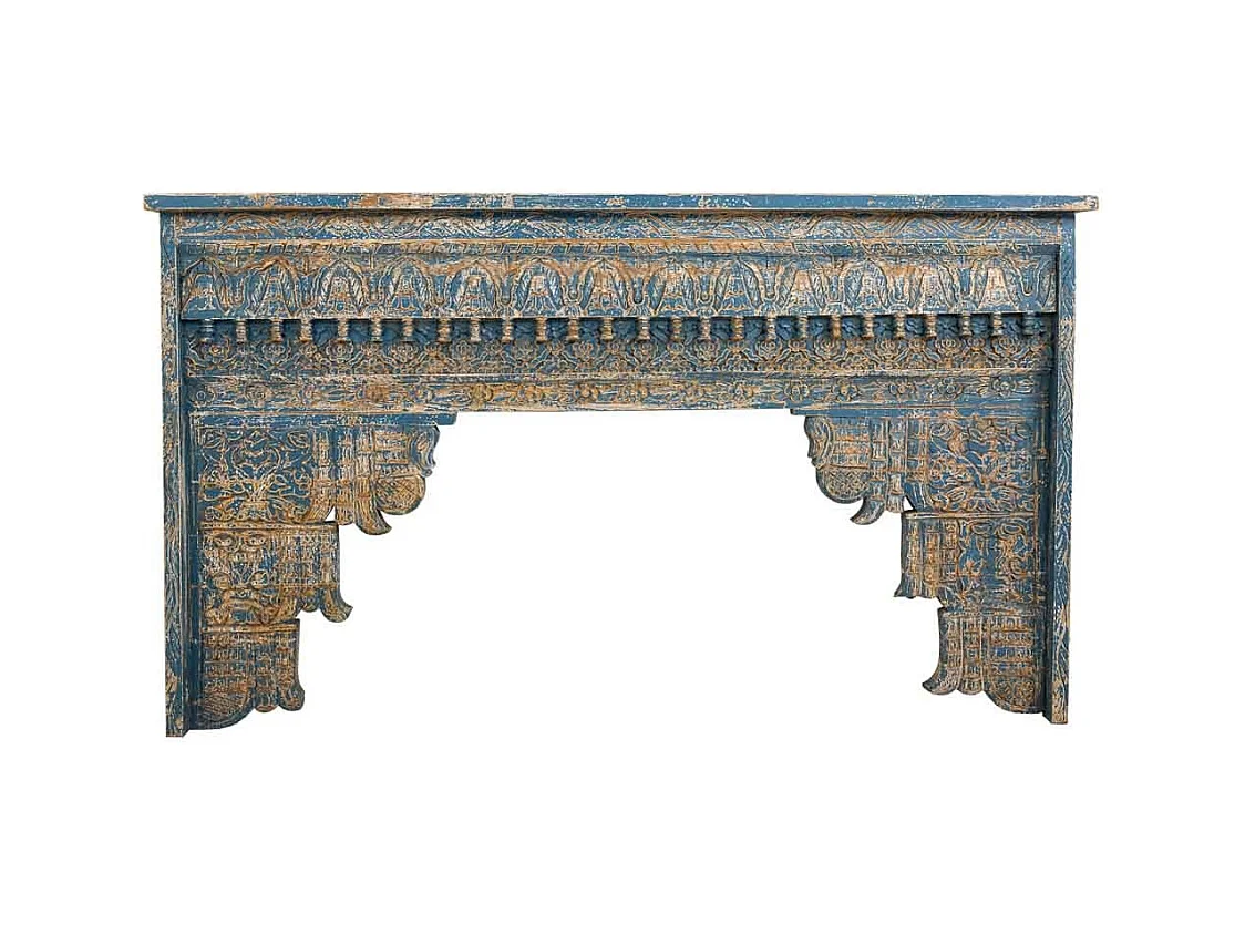 Table d'entrée en bois fabriquée à la main 160x40x90h cm