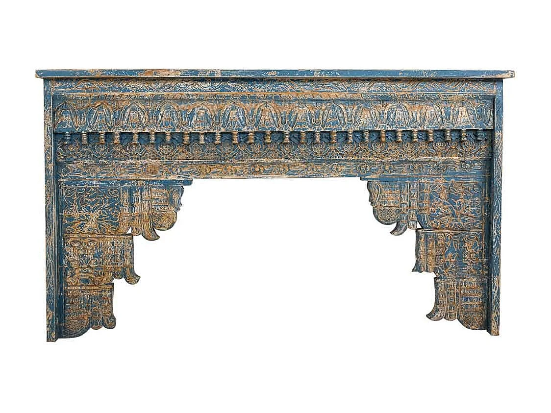 Mesa de salão em madeira artesanal 160x40x90h cm