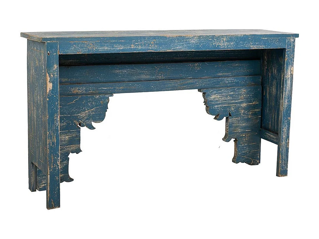 Mobile da ingresso in legno fatto a mano 160x40x90