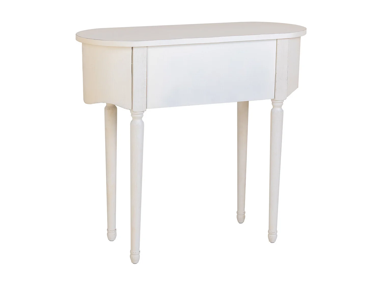 Flurtisch aus weiß lackiertem, 88x36x80h cm