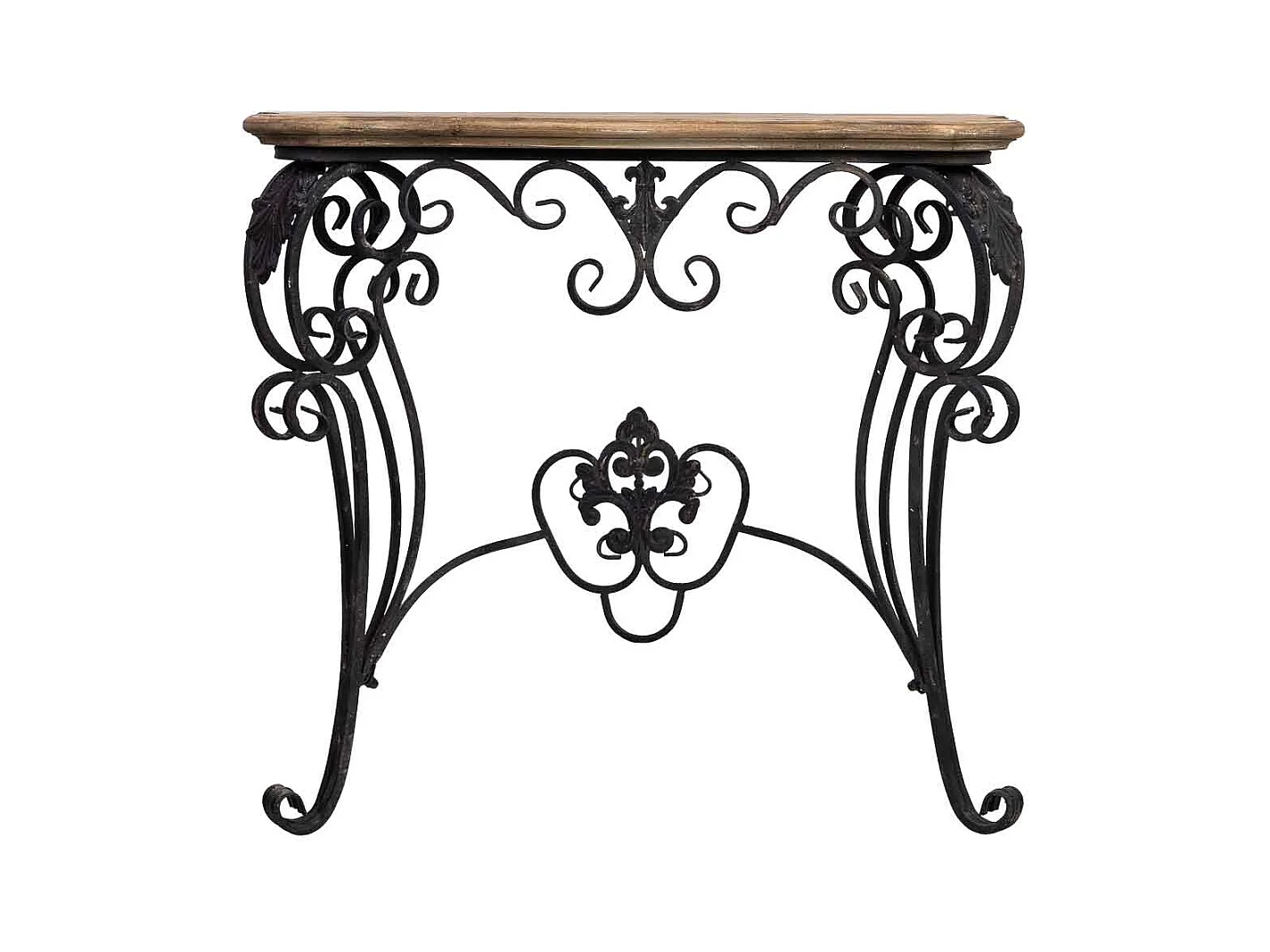 Console en bois et métal finition vieillie 87x41X80h cm