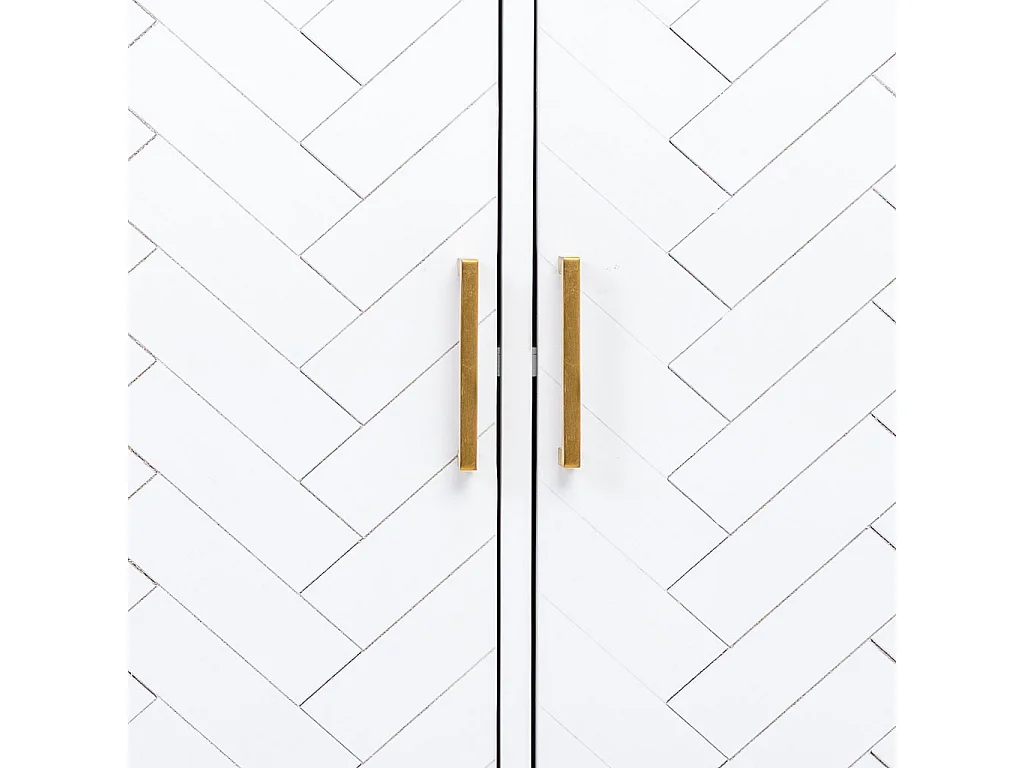 Aparador 3 portas em madeira e metal 160x41,5x90h cm