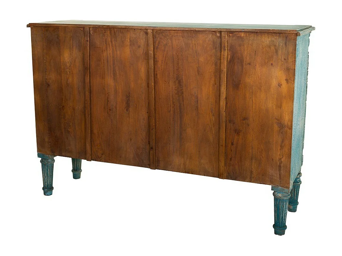 Credenza in legno blu 148x44x100
