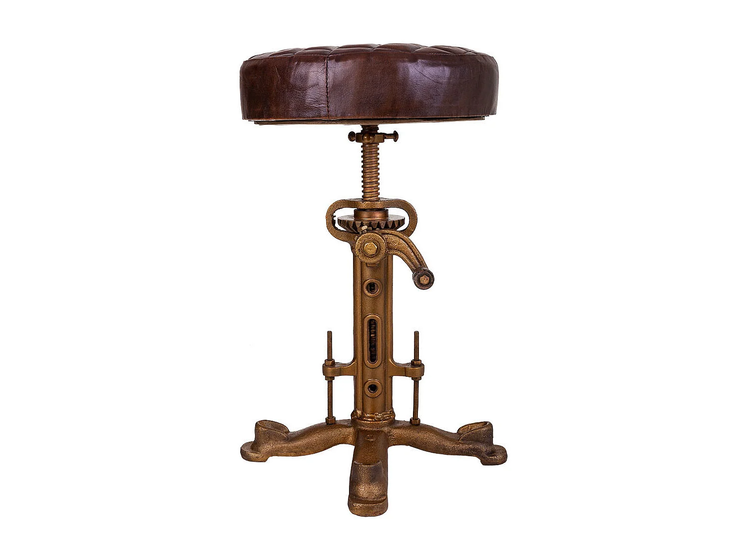 Tabouret en métal 36x36x50h