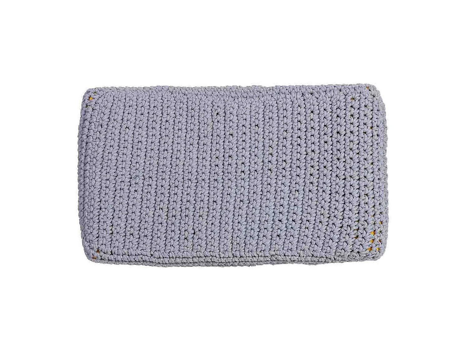 Sgabello intrecciata in legno e cotone grigio 67x30x43h cm