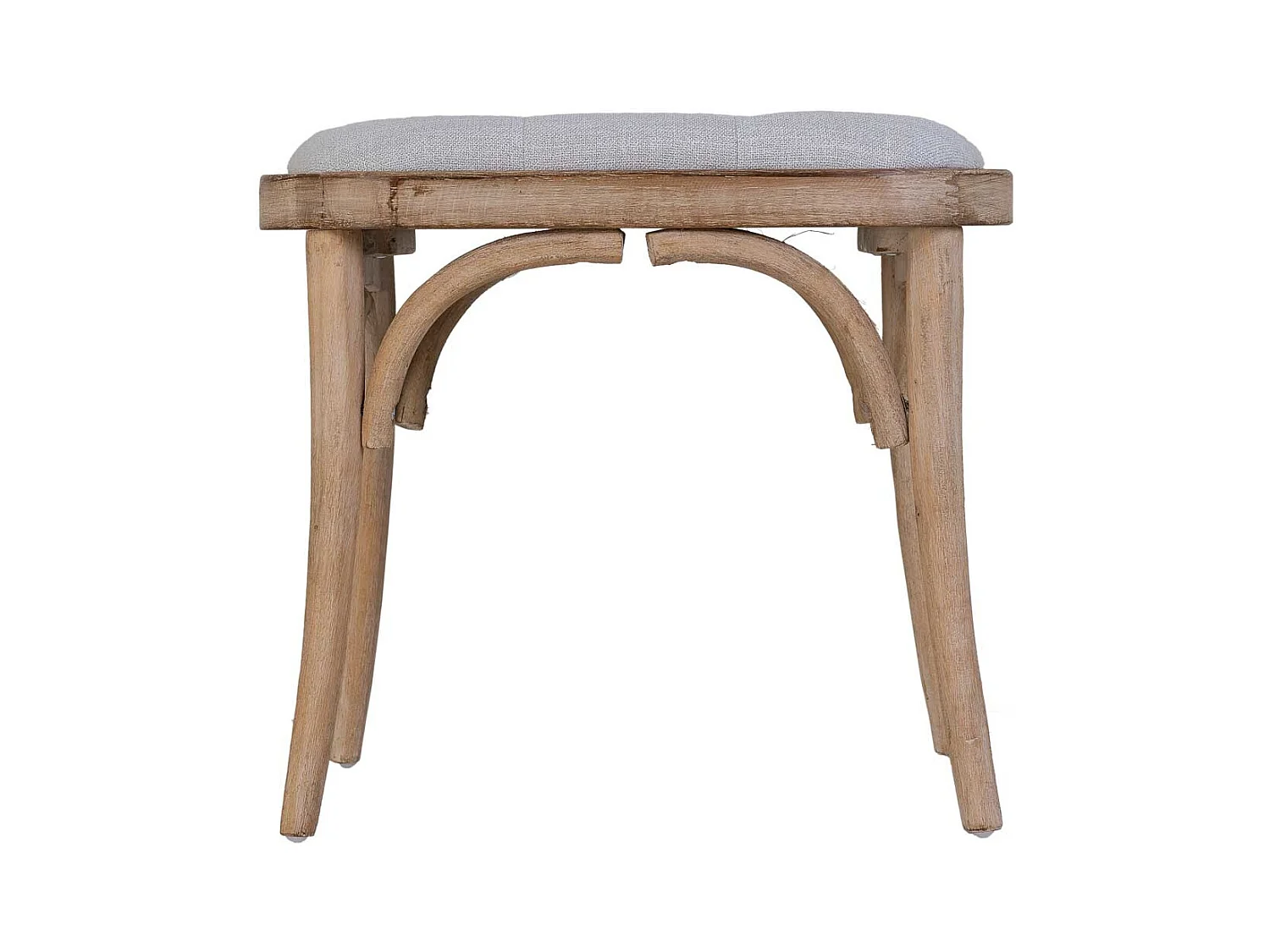 Tabouret en bois rembourré 55x37x47h cm