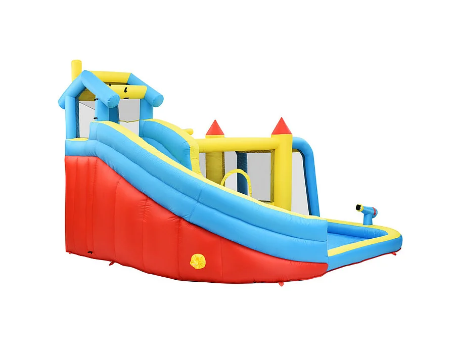 Château gonflable pour les enfants de 3 à 10 ans - avec Souffleur - charge max 135kg - 364x315x239cm