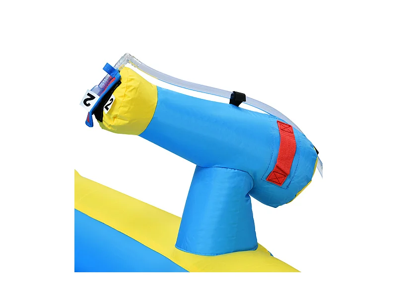 Château gonflable pour les enfants de 3 à 10 ans - avec Souffleur - charge max 135kg - 364x315x239cm
