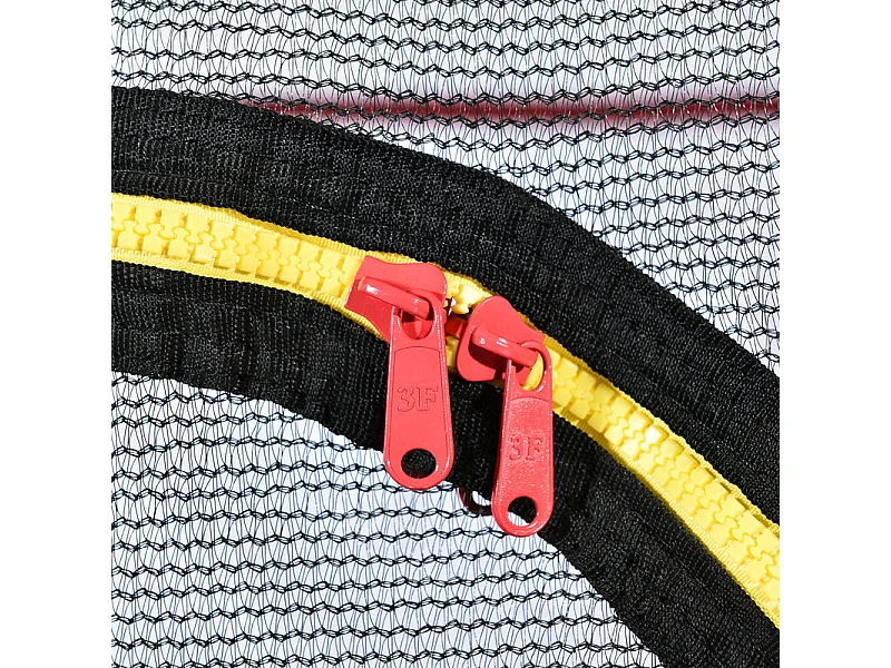 Trampoline de jardin rond en acier - 140cm - avec panier de basket et 2 balles de panier - charge max 45kg - 3 à 6 ans