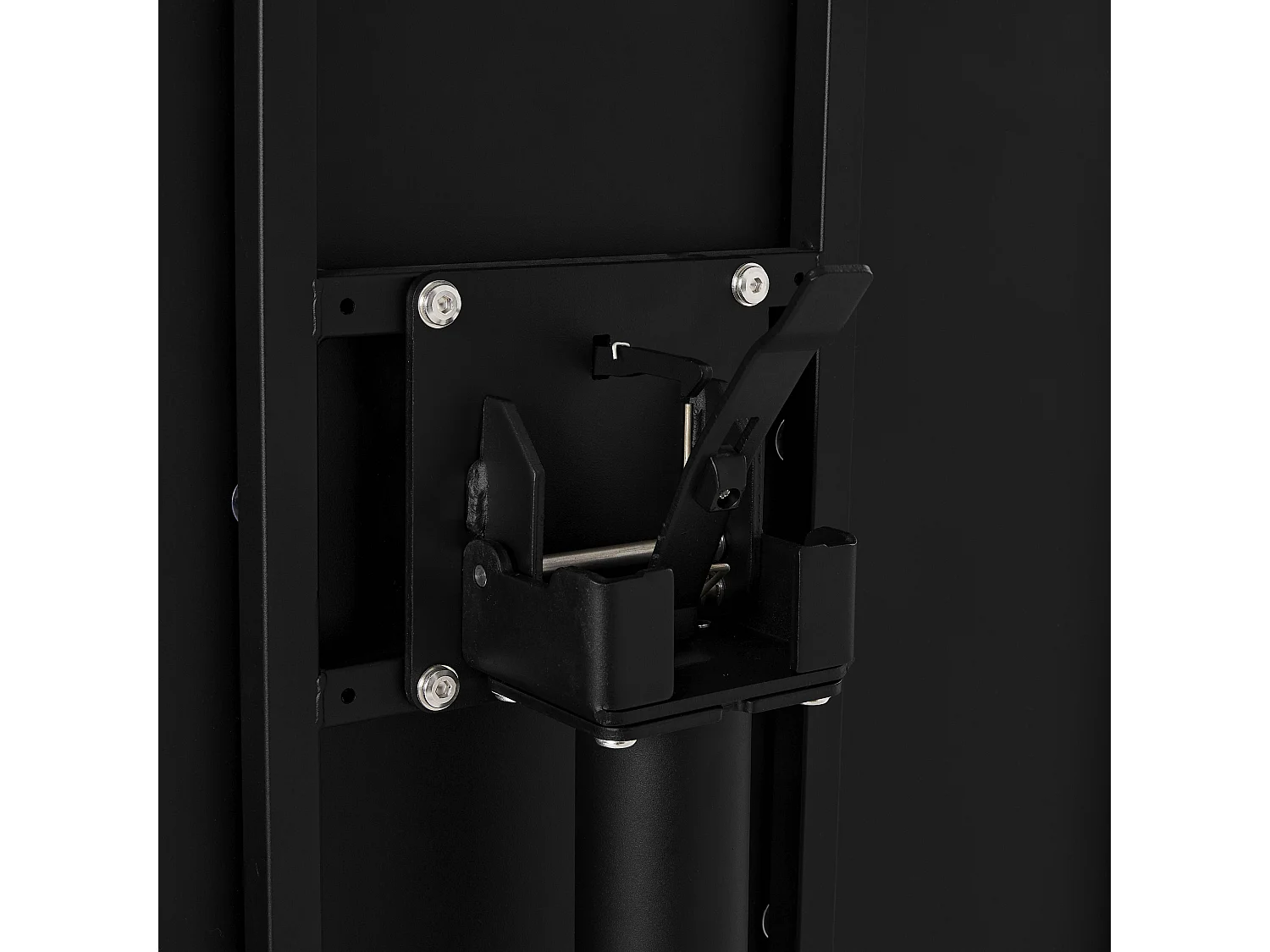 Ensemble table 70 cm et 2 chaises de jardin en métal noir - Palavas