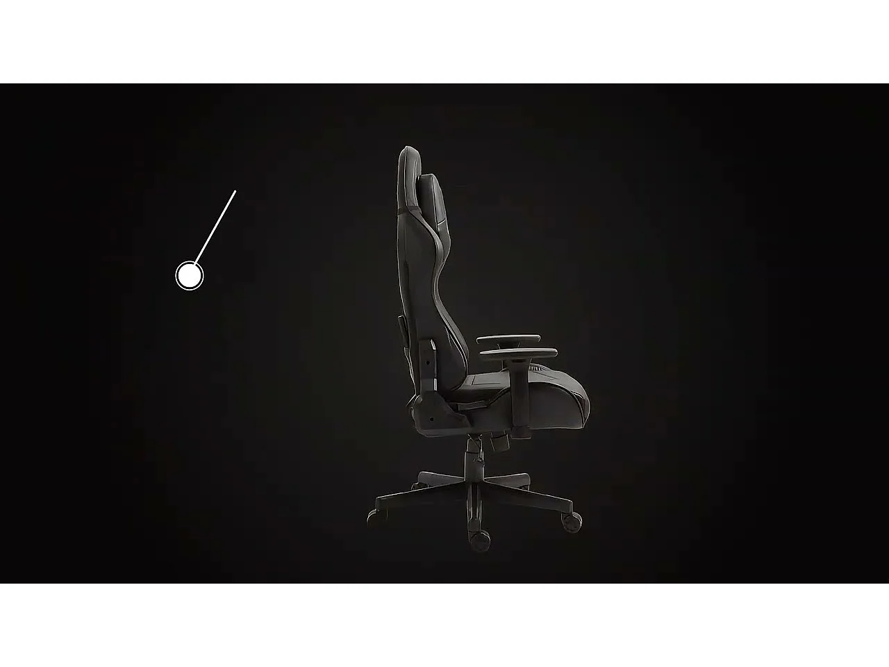 Silla gamer premium con sistema de masaje, soporta 150 kg – Tactical SMI, Negra