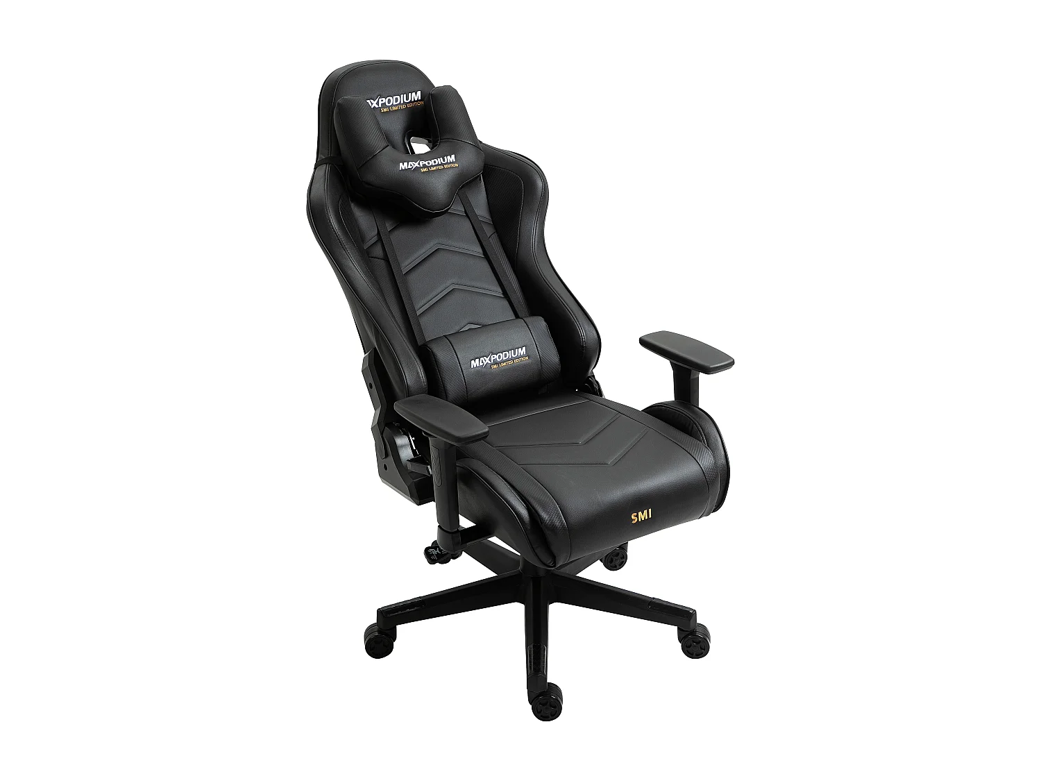 Cadeira Gaming Premium – Sistema de massagem, suporta até 150 kg – Tactical SMI, Preta