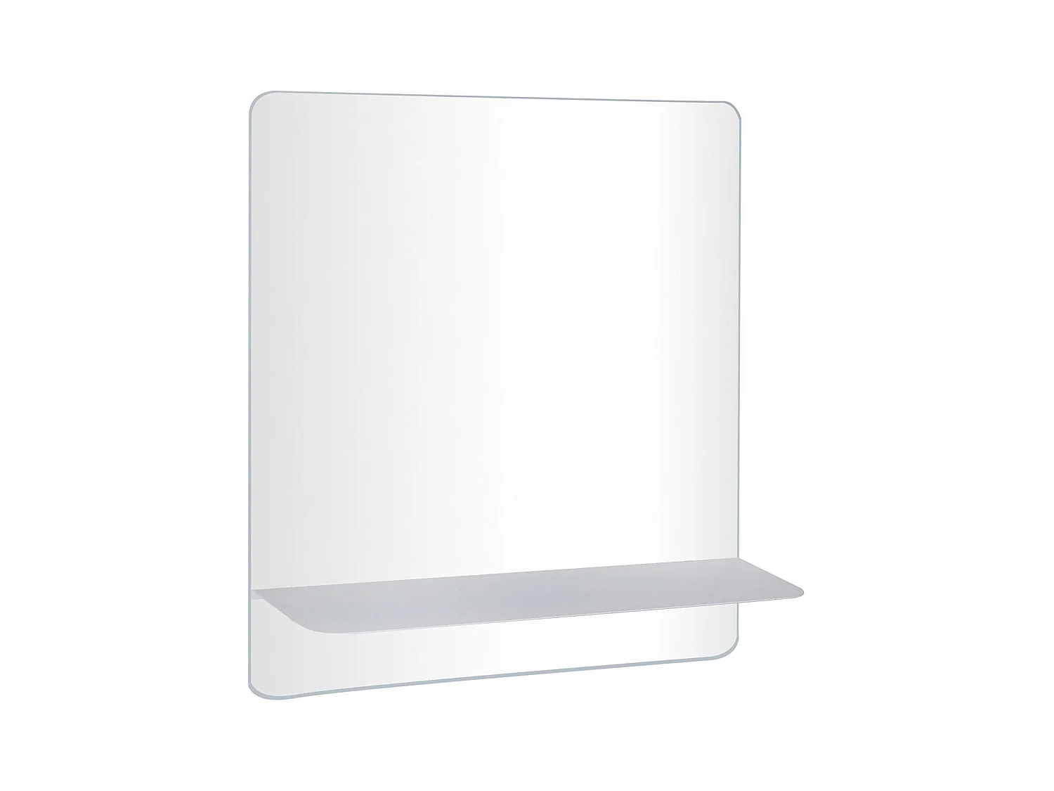 Meuble de Salle de Bain WILL - Plan suspendu 120 cm + 2 Vasques + 2 Miroirs + Equerres