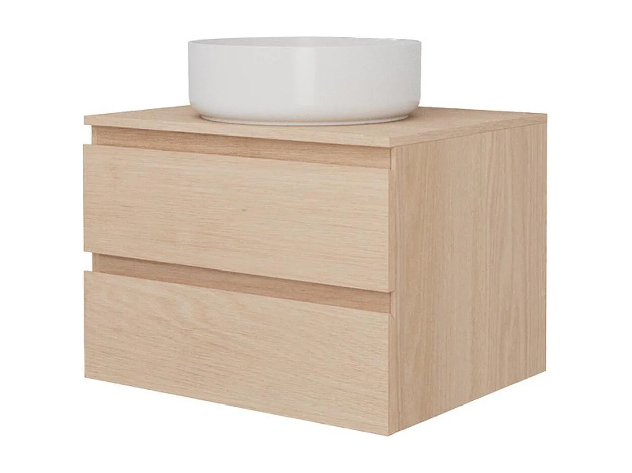 Einzelwaschtisch-Unterschrank-Set 60 cm + SORRENTO Spüle