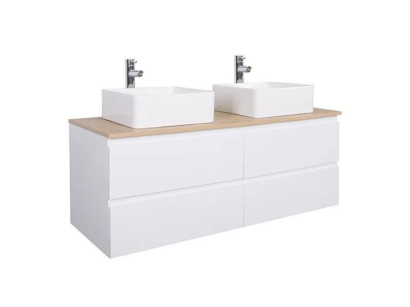 Mueble SORRENTO 120cm con doble lavabos y grifería
