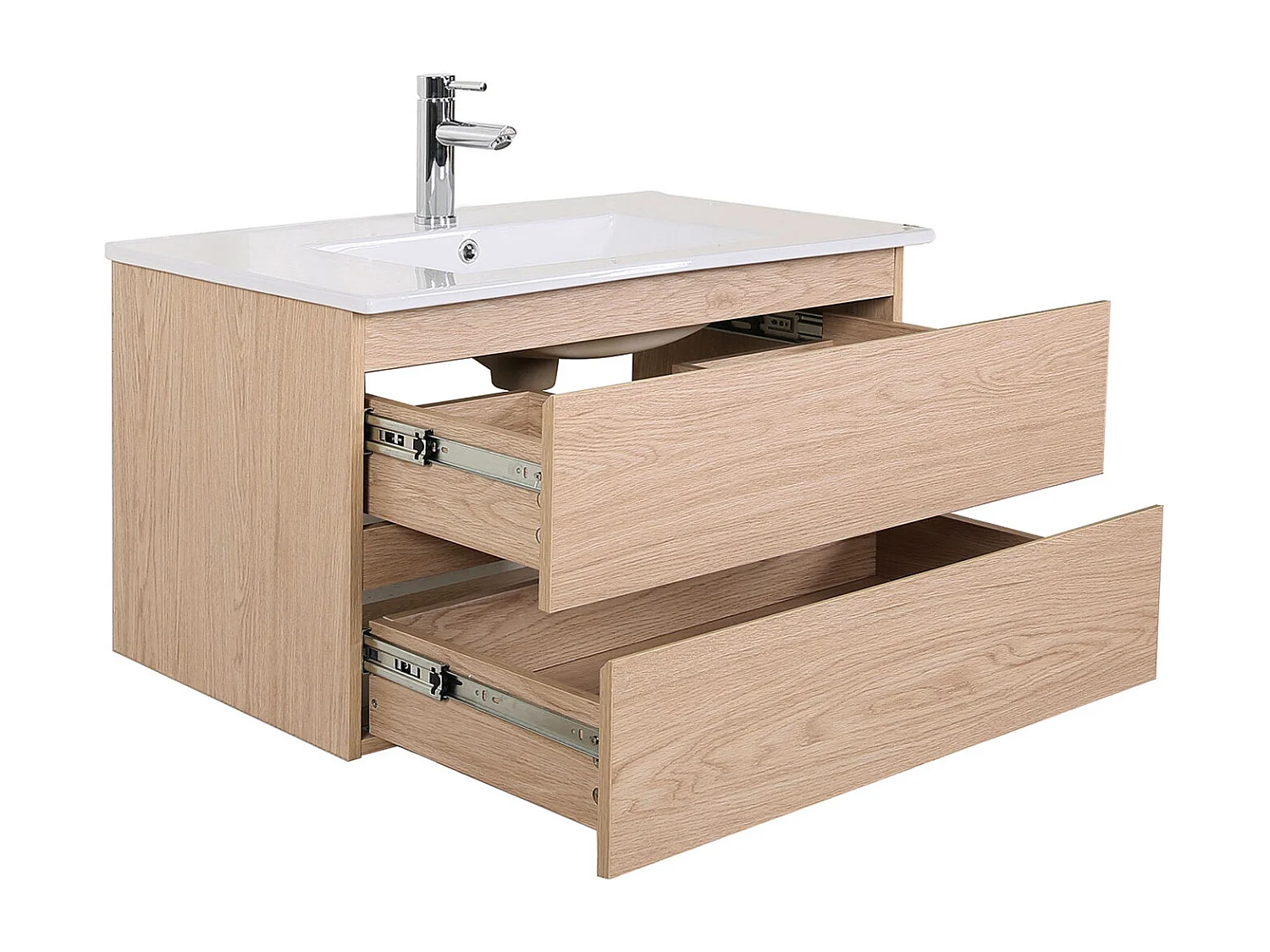 Mueble sencillo + grifería + espejo + columna SORRENTO