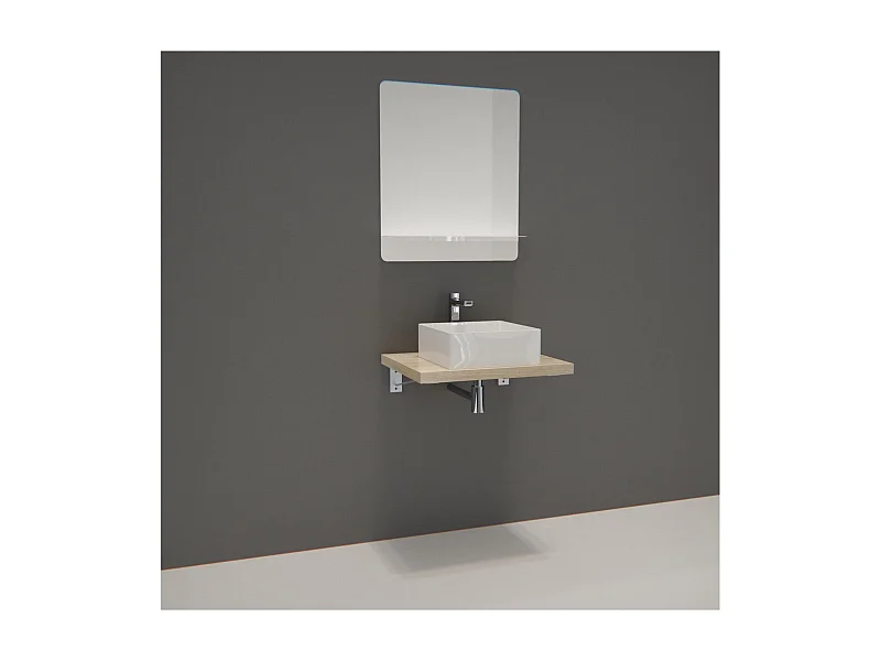 Enkele unit + wastafel + WILL spiegel