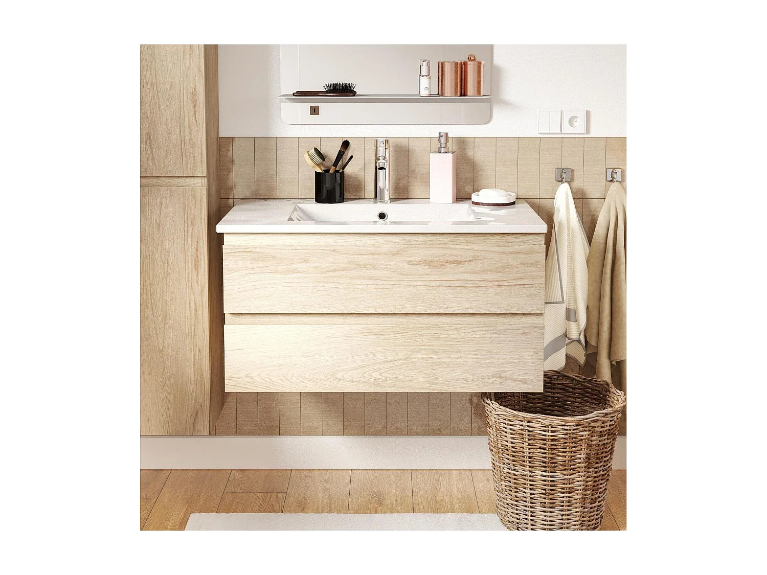 Enkele unit + spoelbak + SORRENTO kraan