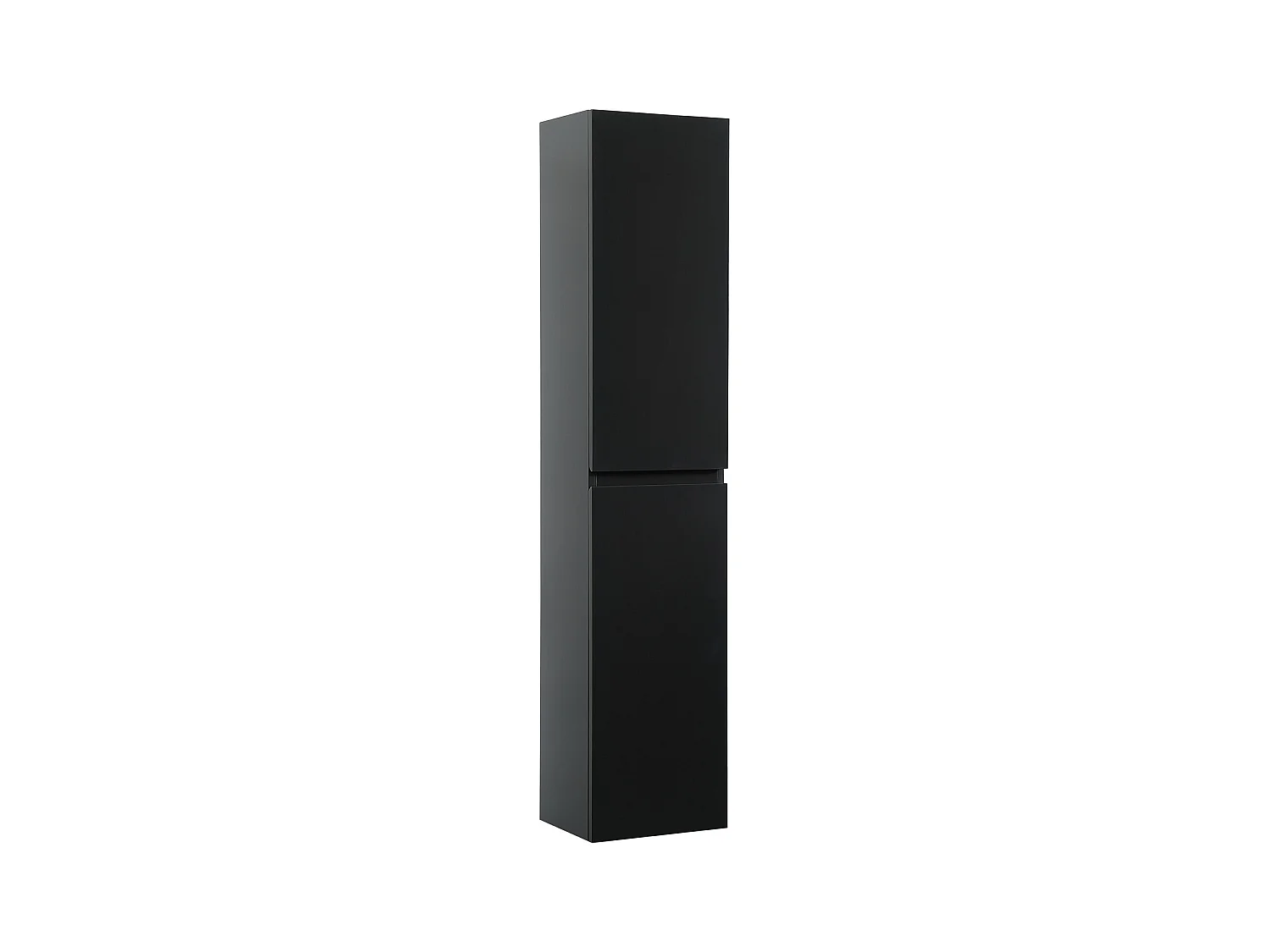 Lavabo doble 120cm con encimera cerámica SORRENTO Negro + espejo + columna