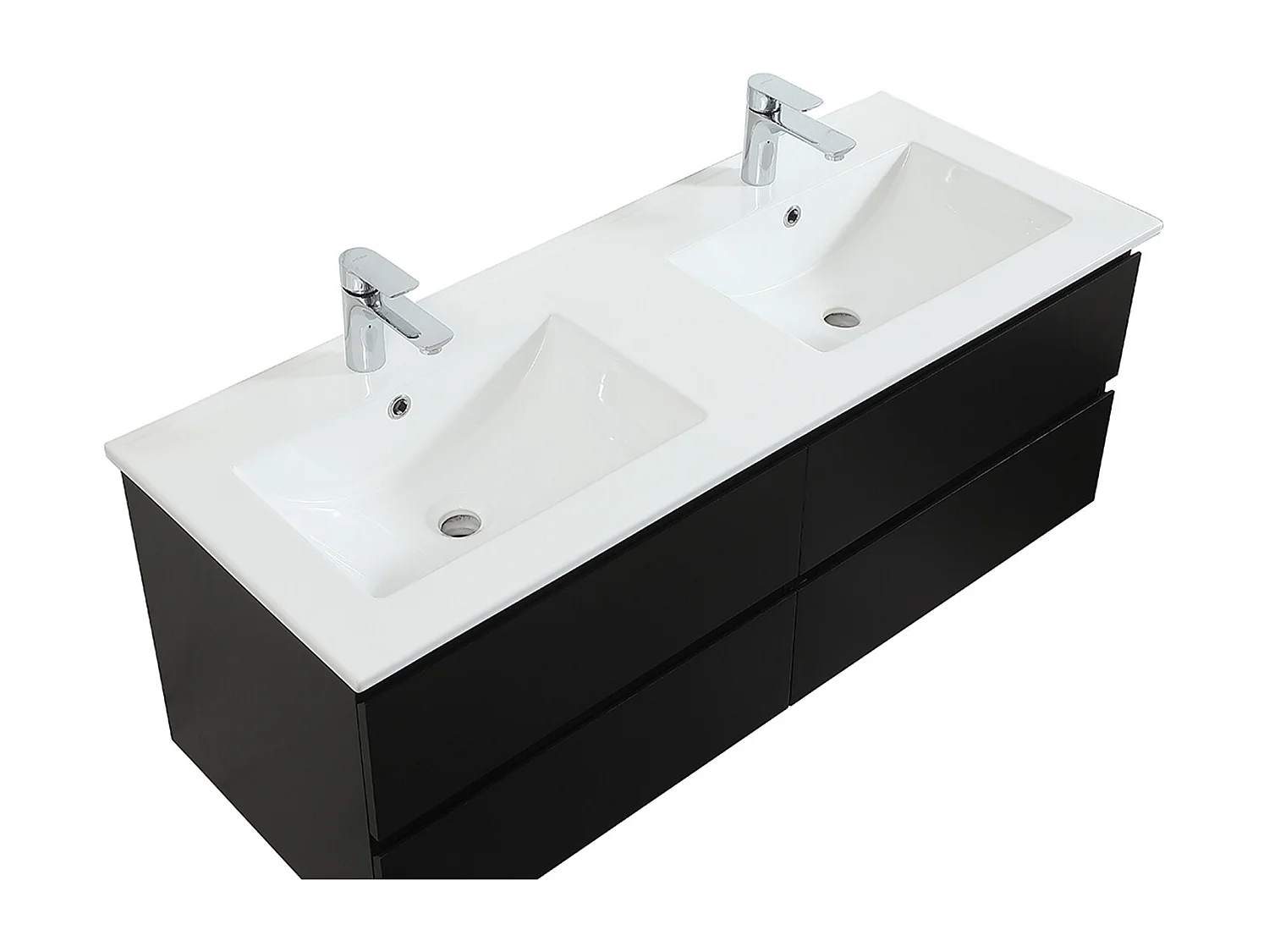 Mobile doppio lavabo + lavabo + specchio + colonna SORRENTO