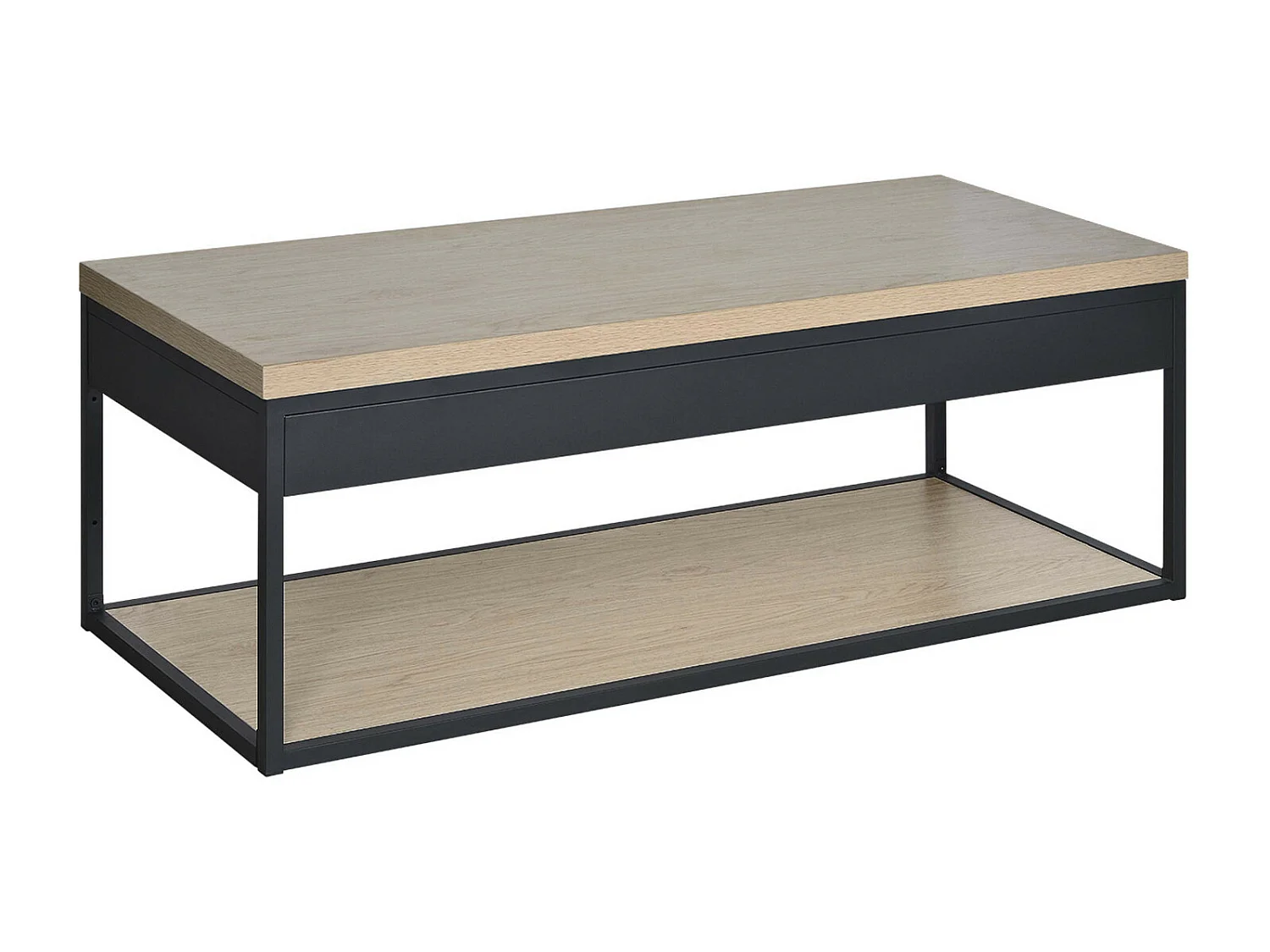 Meuble de salle de bain en métal et bois avec plan 120cm WILL