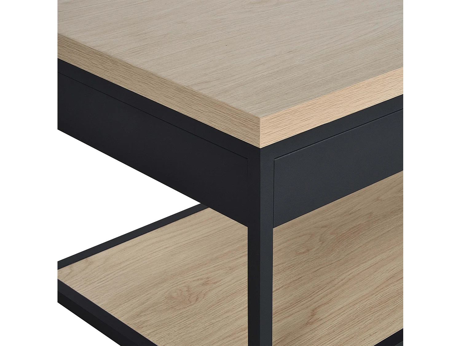 Meuble de salle de bain en métal et bois avec plan 120cm WILL