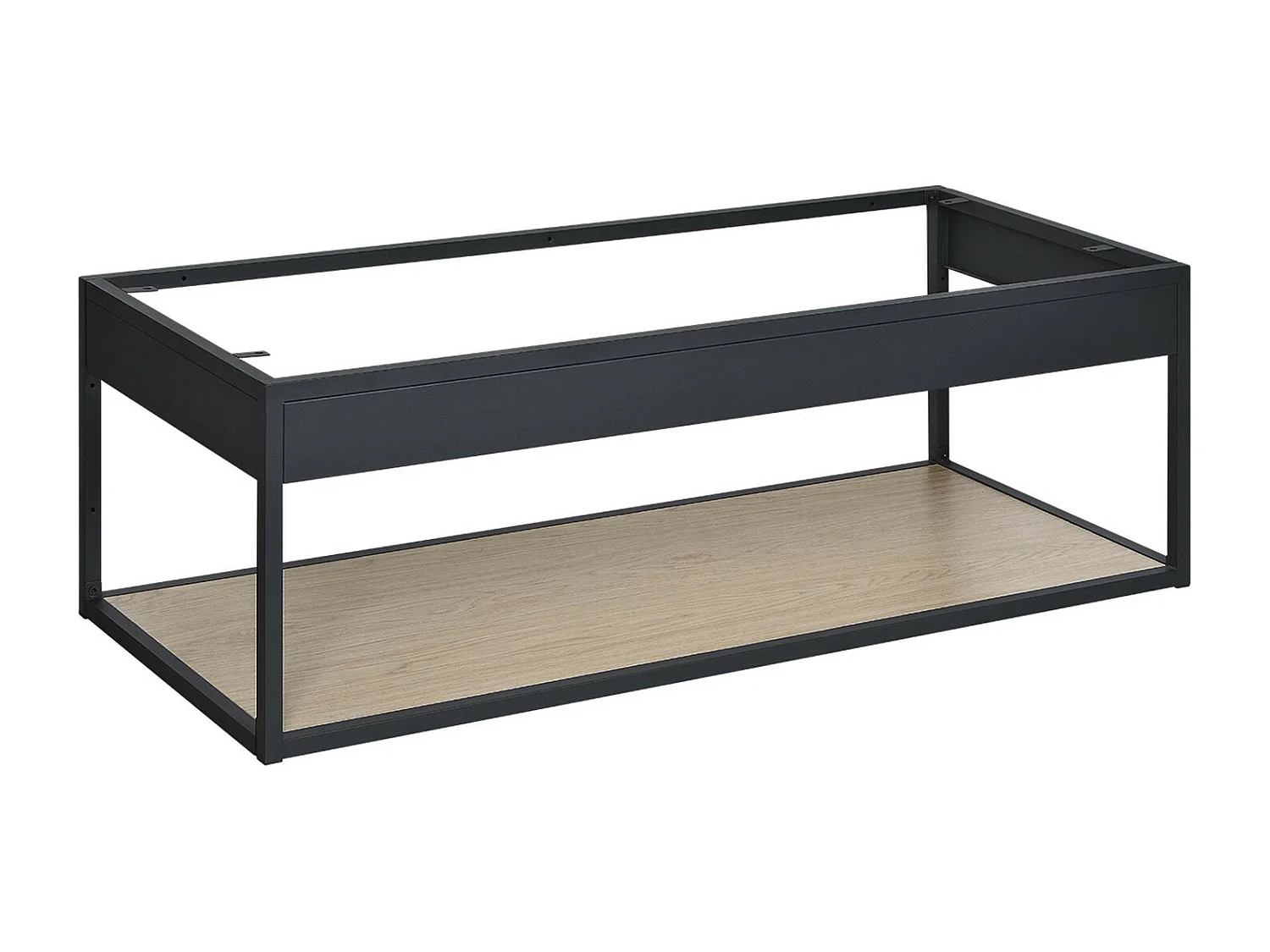 Meuble de salle de bain en métal et bois avec plan 120cm WILL