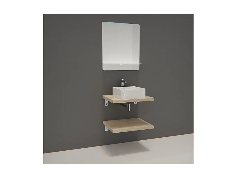 Enkele unit + wastafel + WILL spiegel