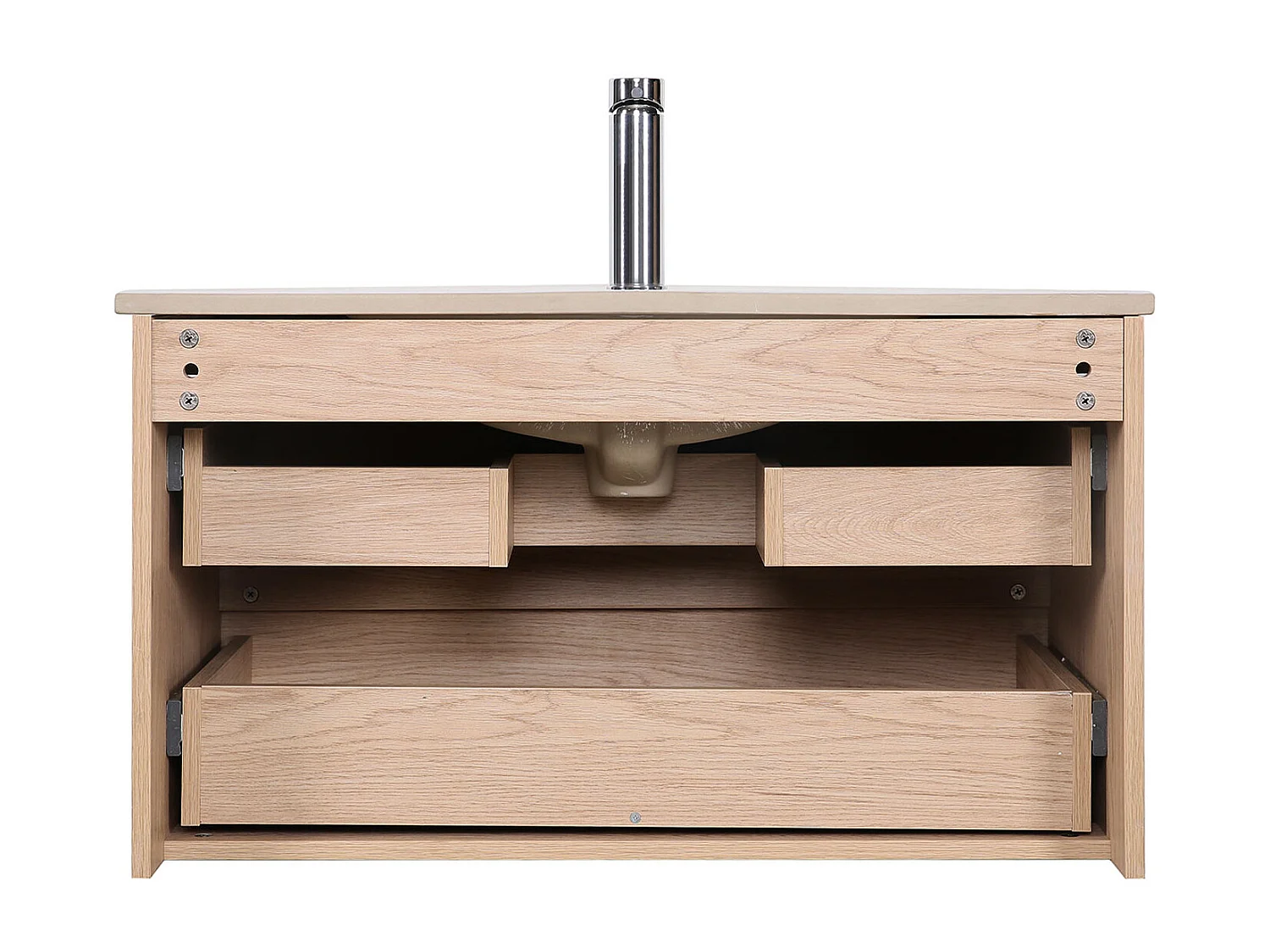 Enkele unit + wastafel + kraan + spiegel SORRENTO