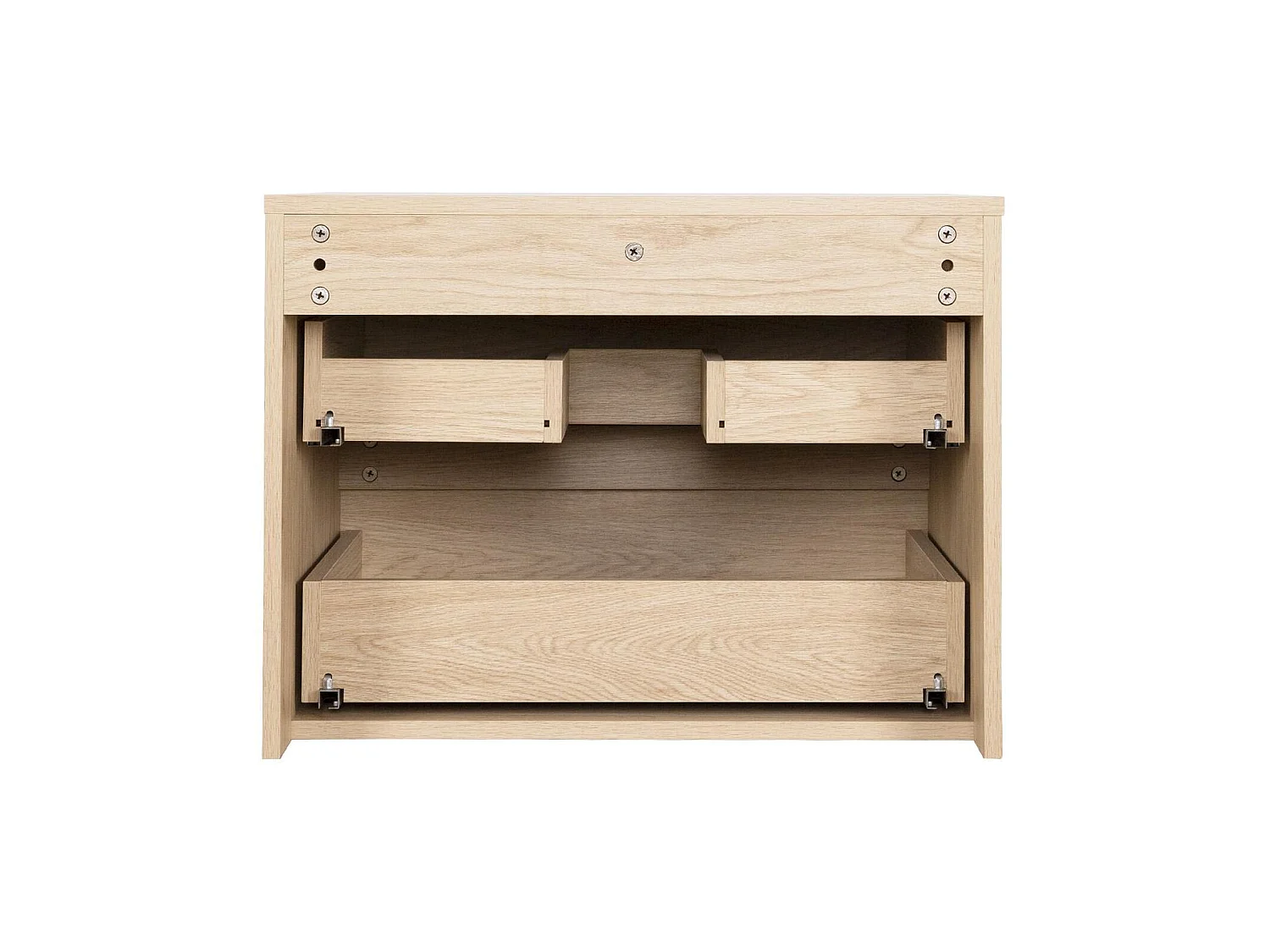 Enkele wastafelmeubelset 60 cm + wastafel + kraan + spiegel + SORRENTO kolom