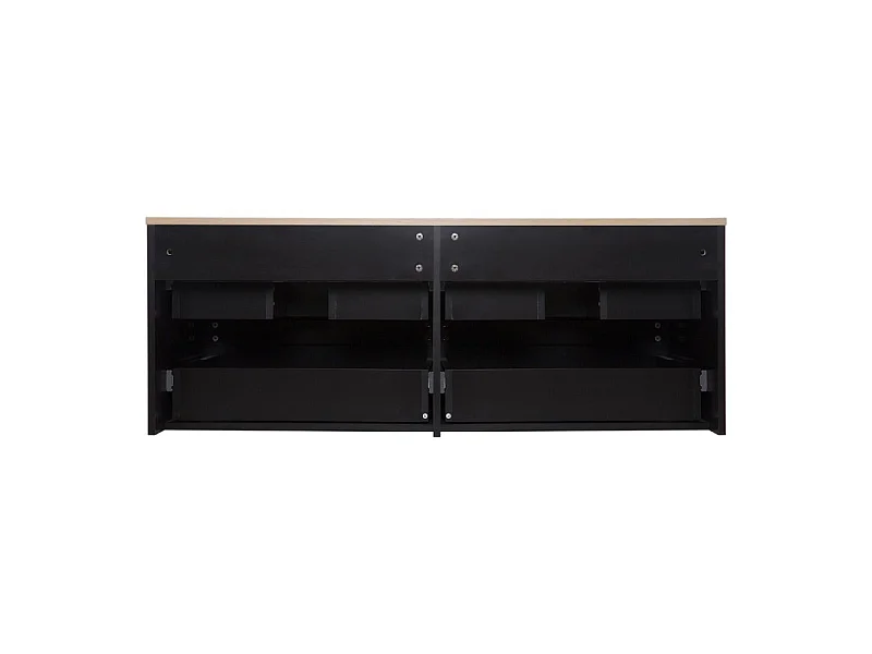 Ensemble meuble double vasque SORRENTO suspendu avec colonne 120cm