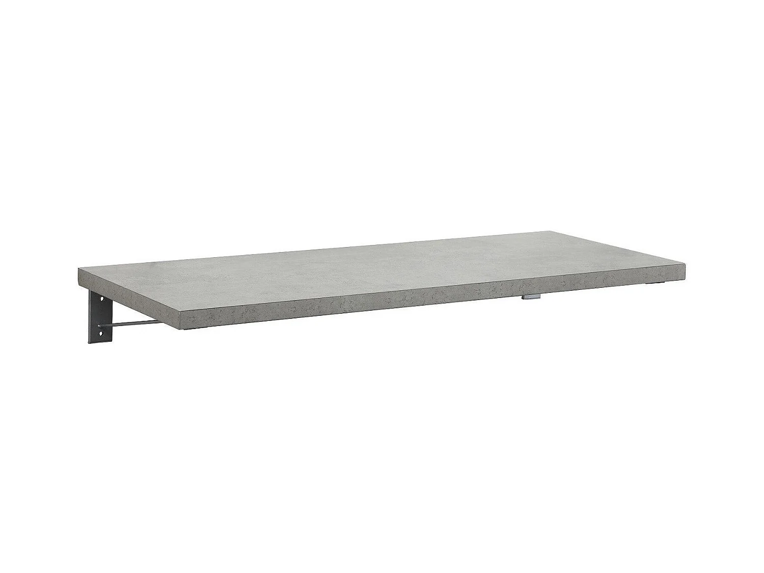 Plan de toilette suspendu chêne 120cm WILL + Equerres invisibles chromées