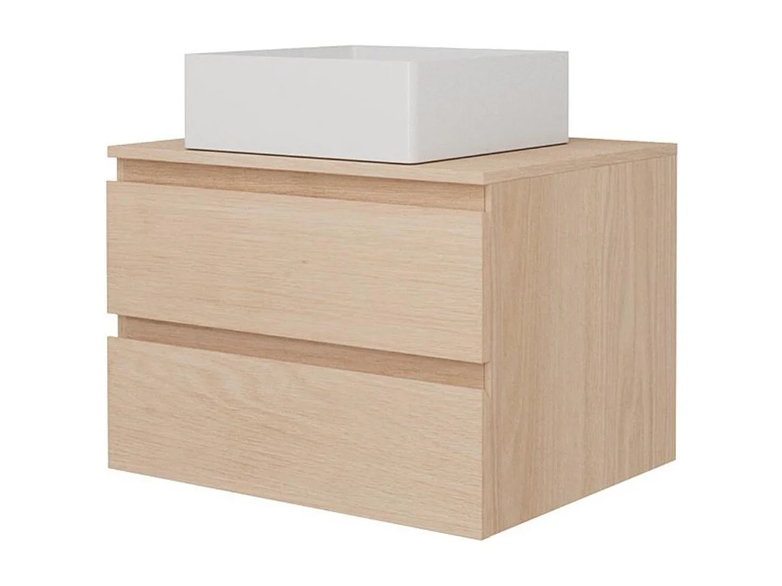 Einzelwaschtisch-Unterschrank-Set 60 cm + SORRENTO Spüle