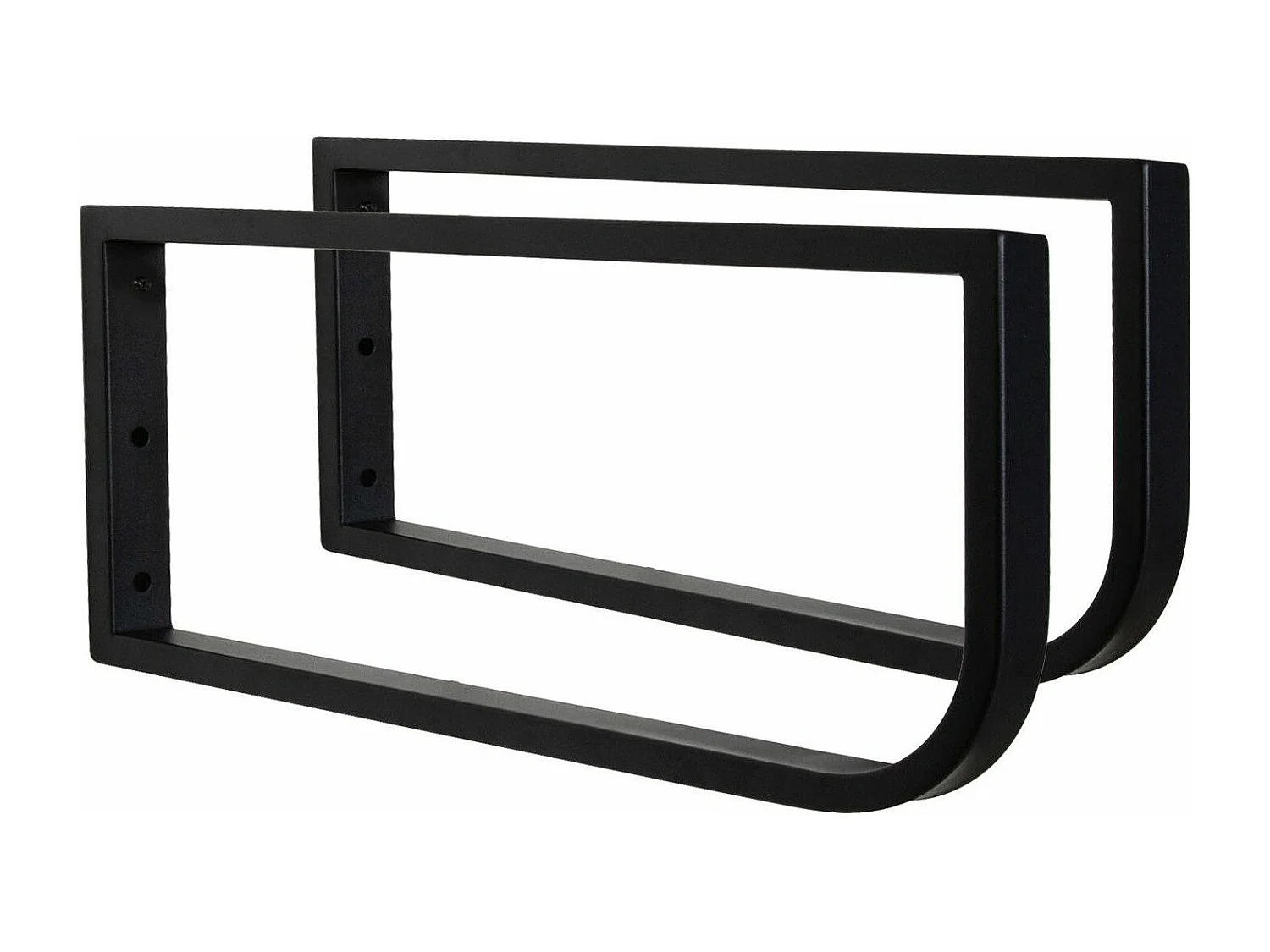 Plan de toilette suspendu chêne pour vasque WILL - 120 cm + Equerres Métal Noir Mat