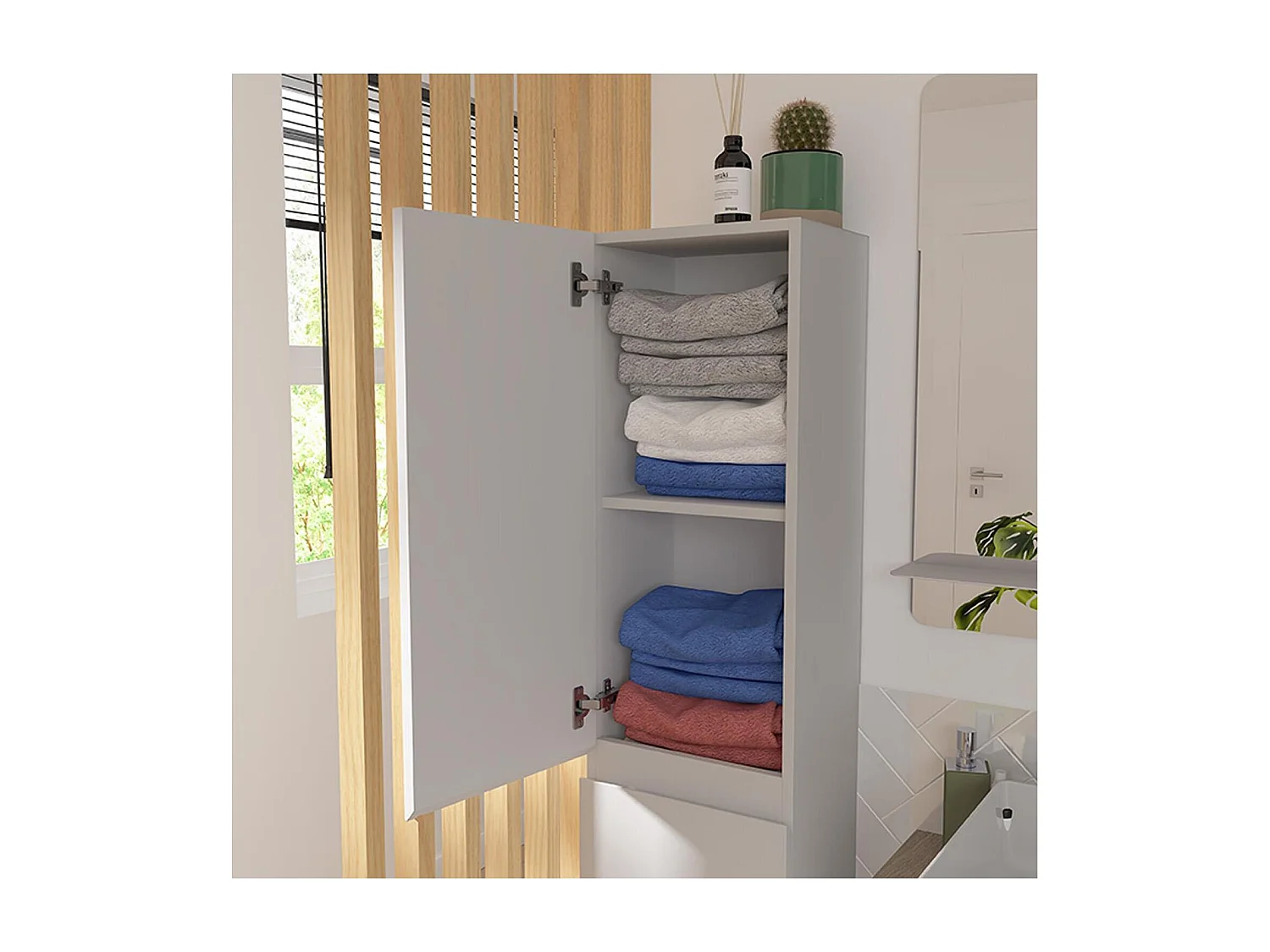 Ensemble double vasque suspendu 120cm avec plan bois, vasques, robinets, miroirs et colonne