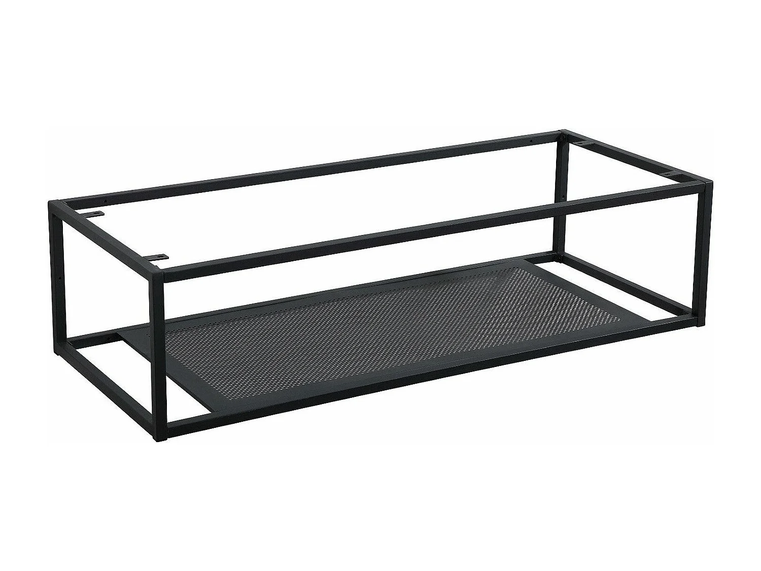 Structure métallique noir mat à suspendre - pour plan de toilette - 120cm WILL