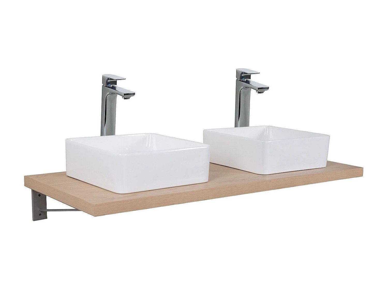 Hängende Waschtischplatte für Waschbecken - 120 cm - Dicke 3,8 cm WILL