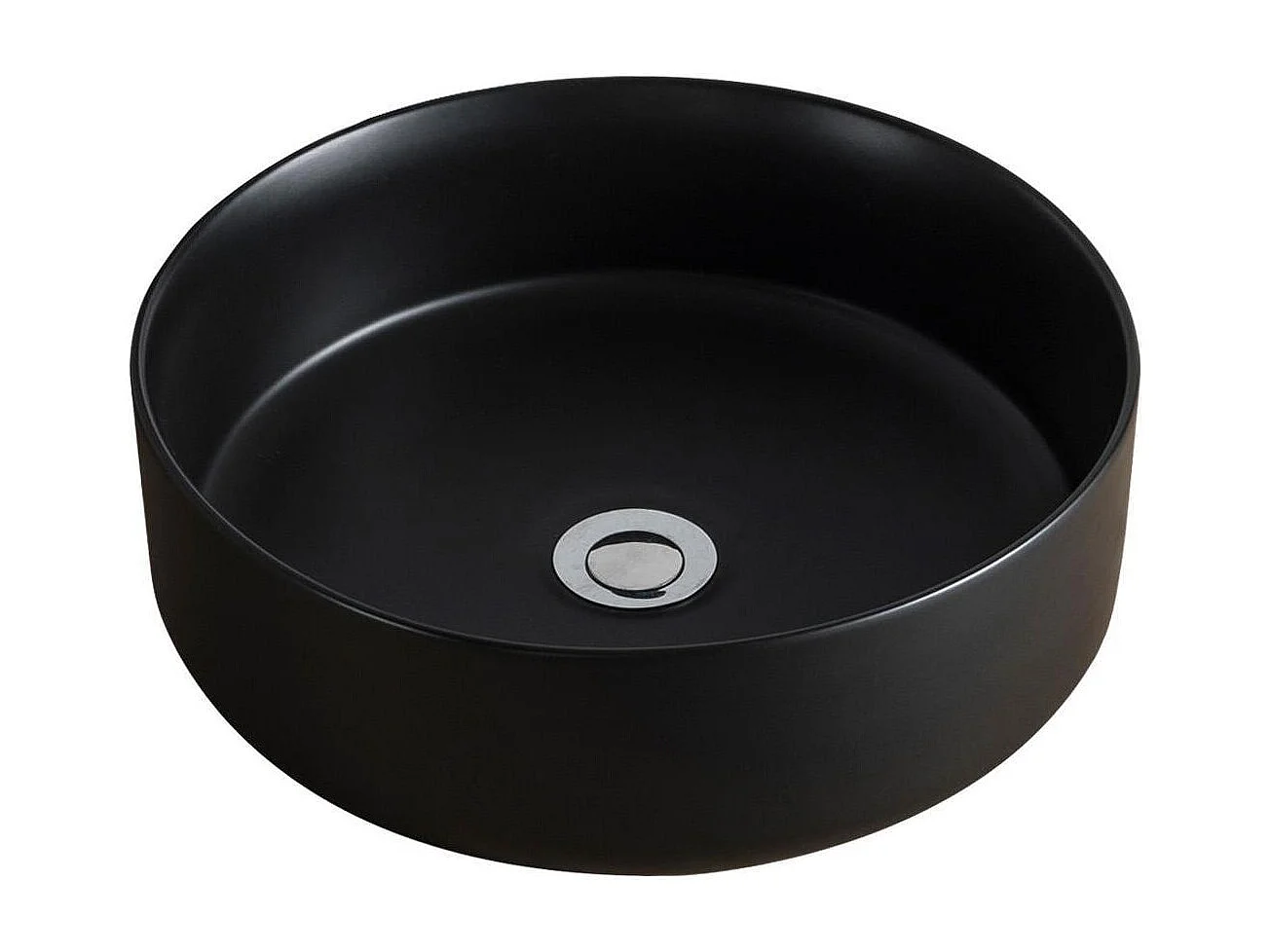 Ensemble meuble sous vasque d'angle avec vasque noire