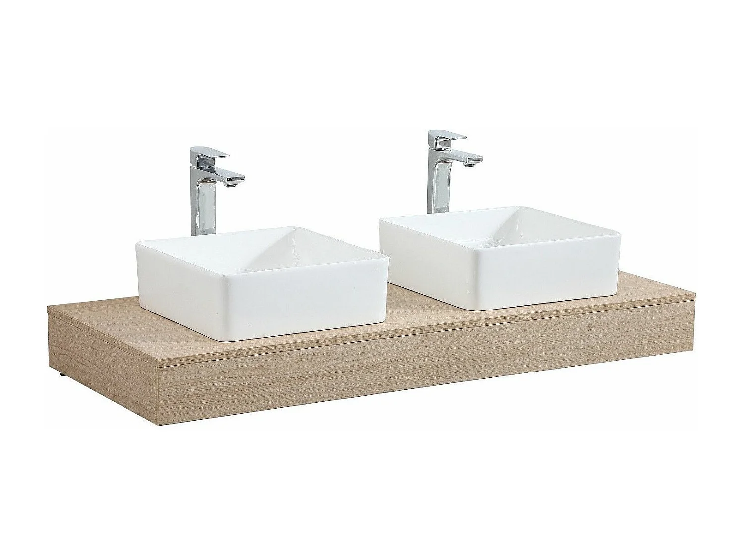 WILL dicke Doppelwaschbecken-Waschtischplatte